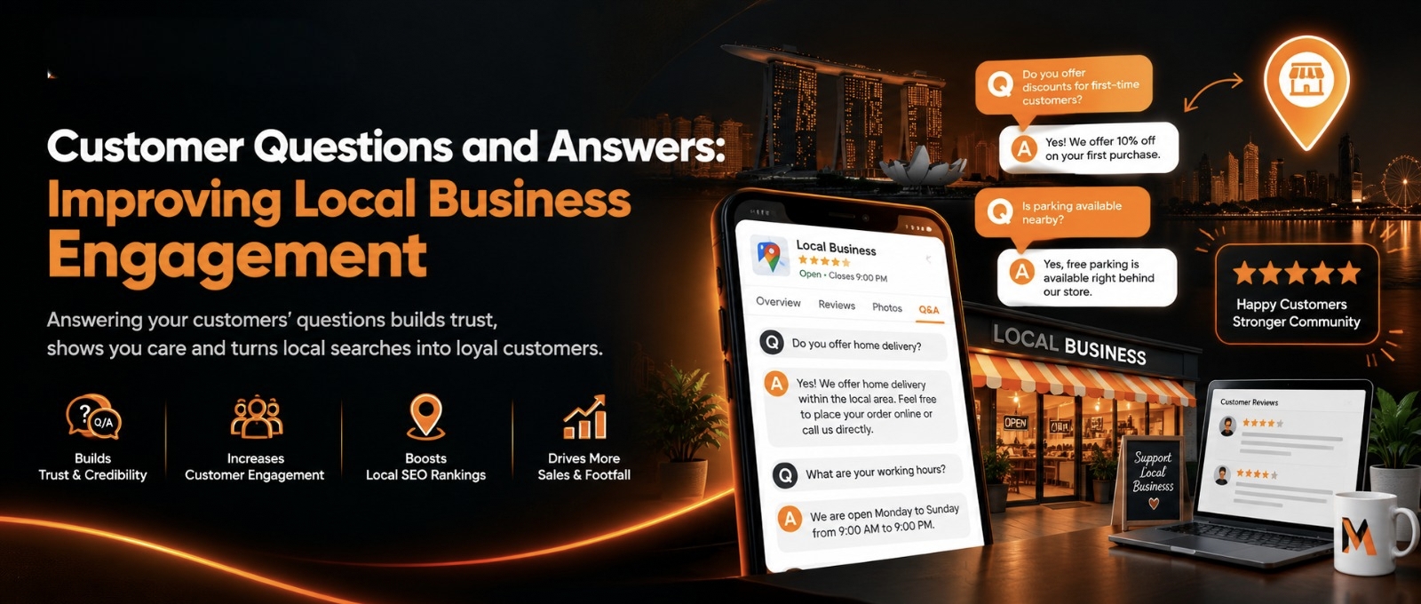 Customer Questions and Answers: Improving Local Business Engagement